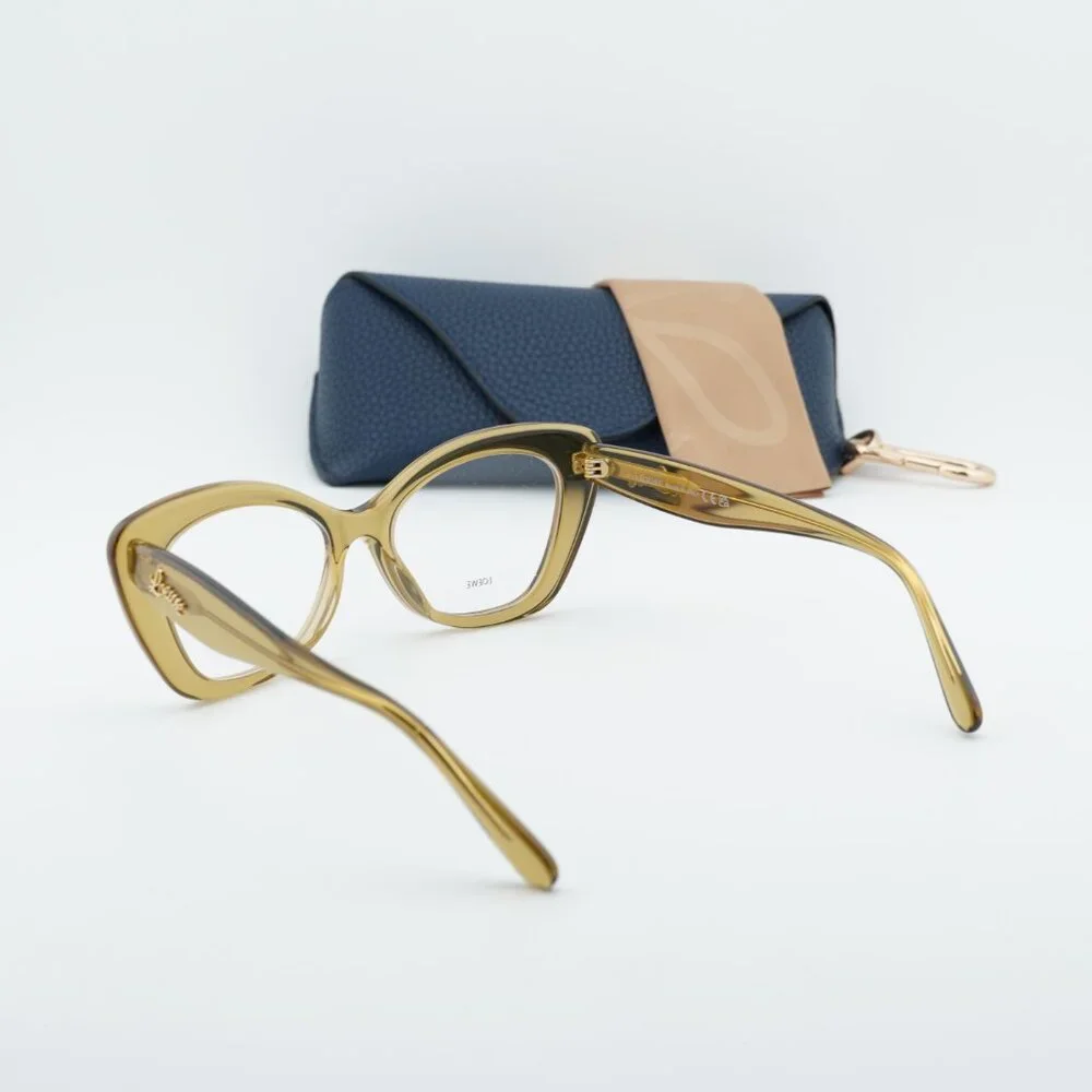 Loewe LW50067I 096 Cat Eye Eyeglasses - Glossy Green 52mm